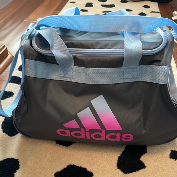 adidas Handbags - Adidas blue, pink and grey duffle